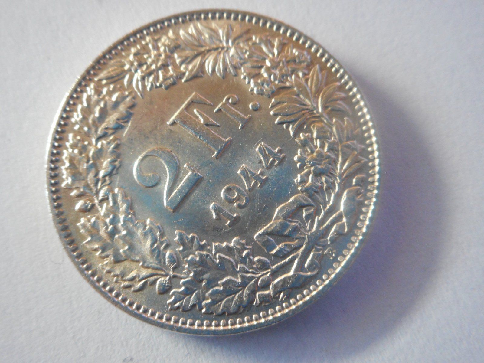 Alle Münzen: 2 Fr. 1944 silber unz/stgl – Neu (gemäss Beschreibung) aus Kriegstetten von pizlad2010 1