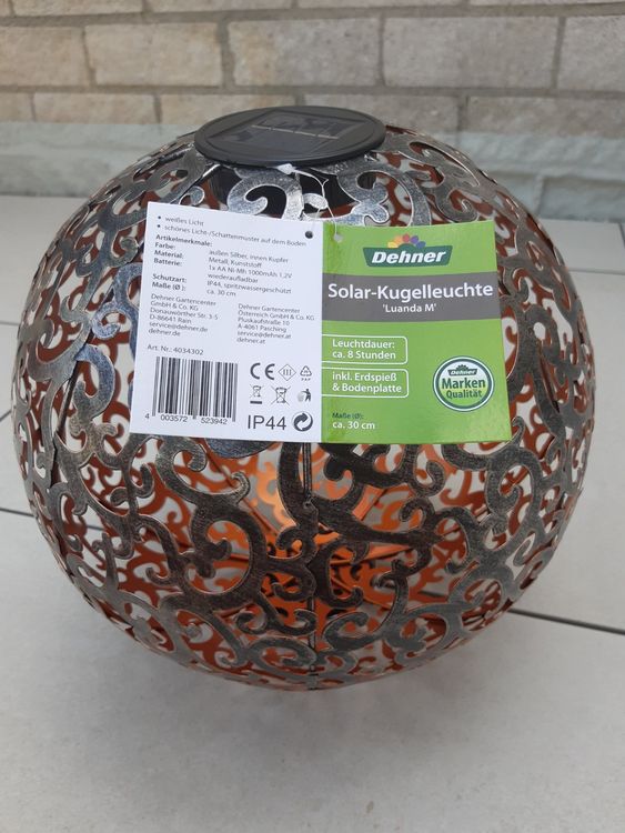 SolarKugelleuchte Garten Outdoor 30 cm Kaufen auf Ricardo