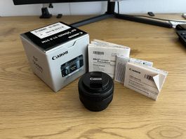 Canon EF 50mm 1:1.8 STM con scatola