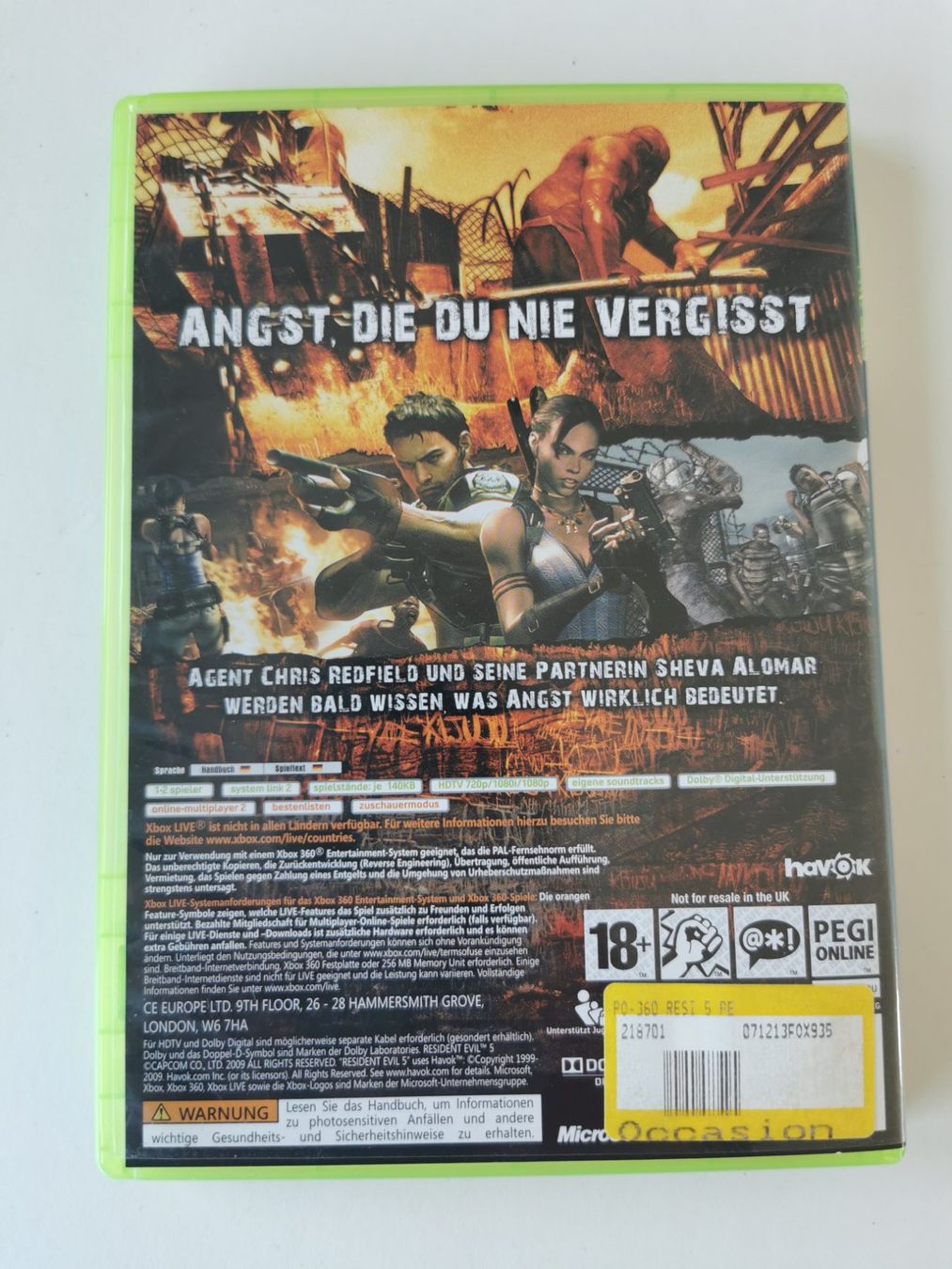 Giochi: XBOX 360 - Resident Evil 5 – Usato da Lenzburg venduto da eyworld 2