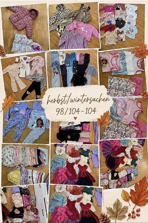 Herbst/Winterkleidung für Mädchen 98/104-104
