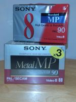 Sony Video 8 Cassettes P5-90MP PAL / Secam Neuf X4