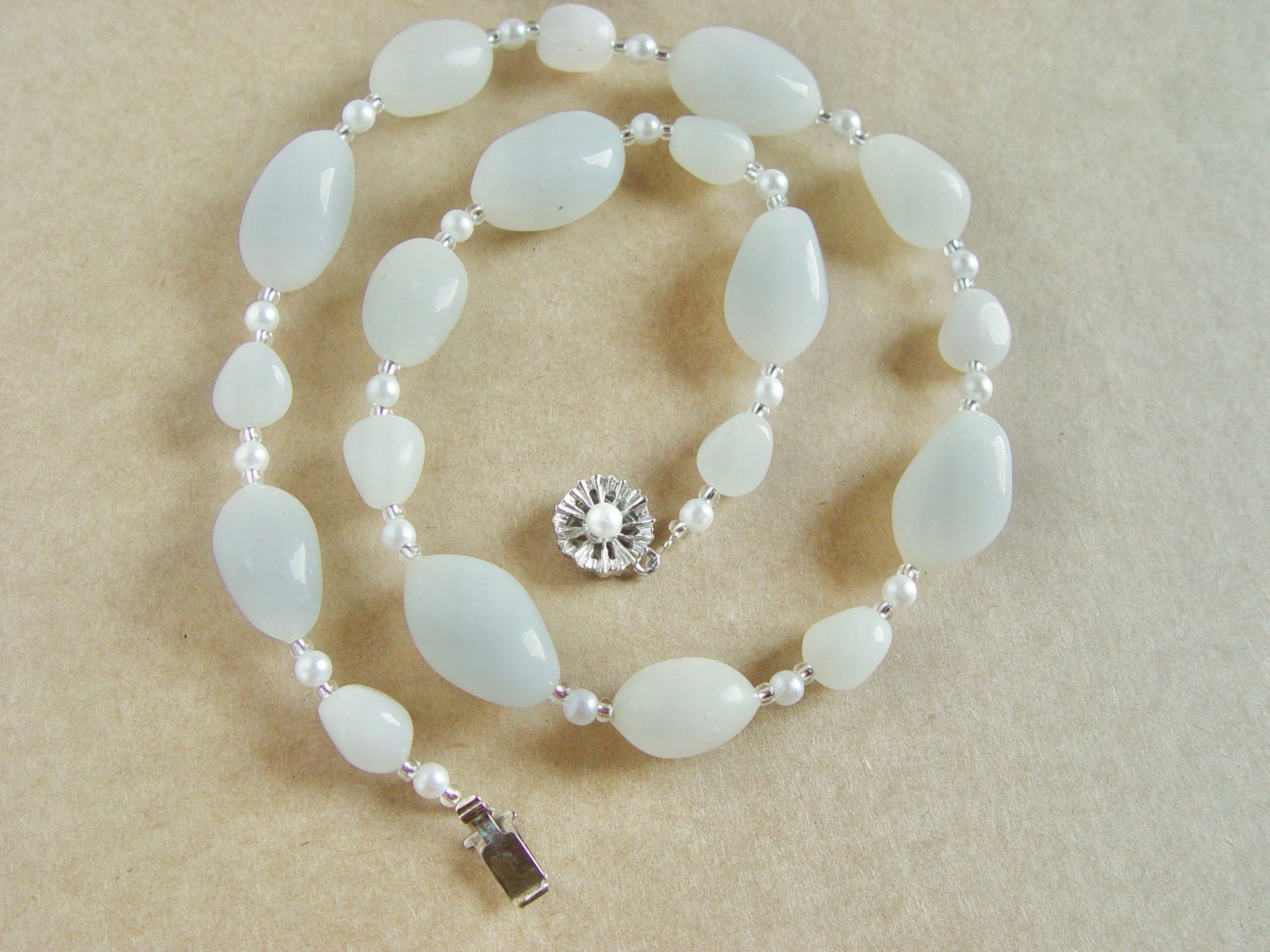 Colliers: Vintage Modeschmuck Kette aus Glas – D'occasion à Henggart par gernli 1