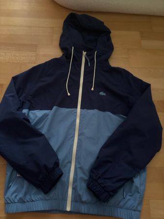 Lacoste Windbreaker Herren Grösse S/M dunkelblau hellblau