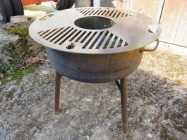 Feuerschale - mit Grillplatte