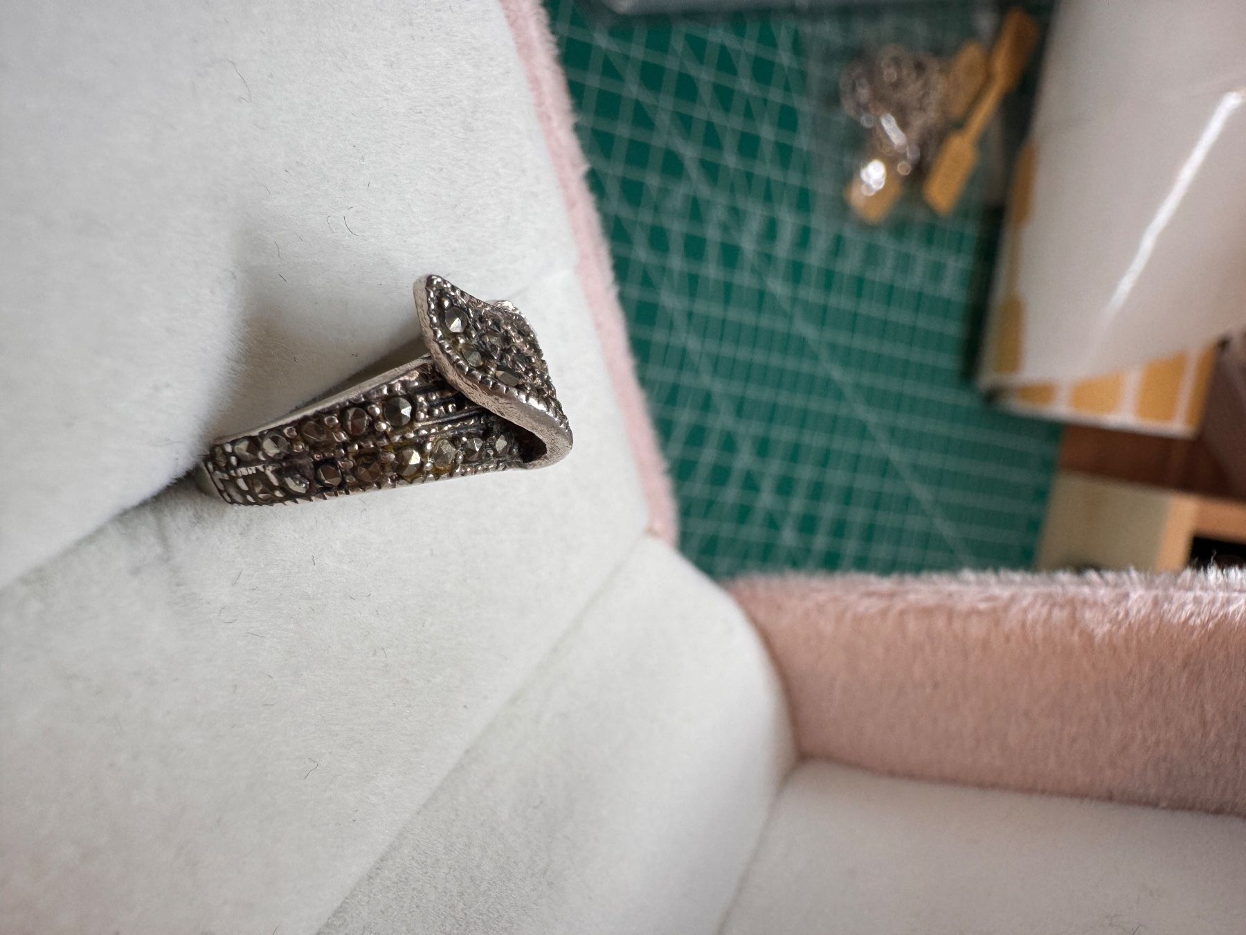 Ringe: Vintage Silberring S925 mit Markasit Stein Gr.50 – Gebraucht aus Zürich von hanna1990 5