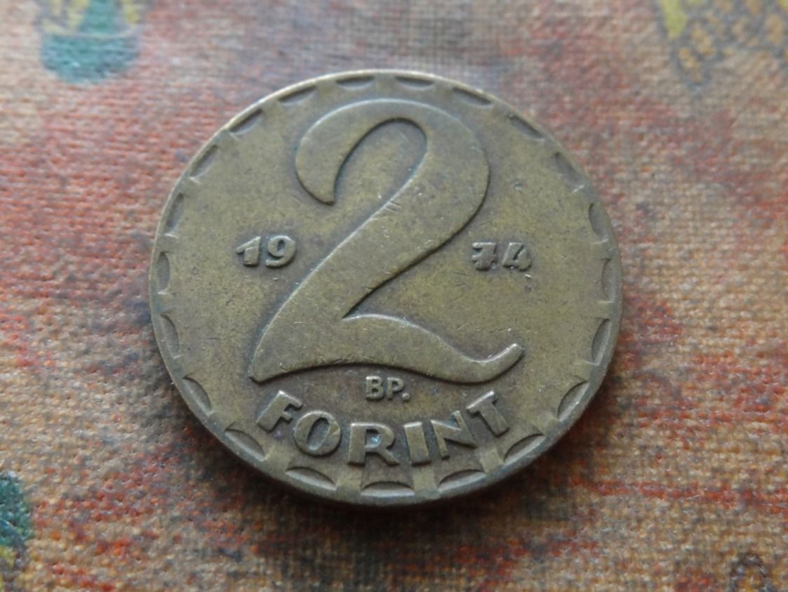 Tutti le monete: HONGRIE  2  Forint  1974 – Usato da Romanel-sur-Lausanne venduto da Swift13