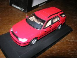 Saab  9-5 Break 1999 rot * Minichamps 1:43