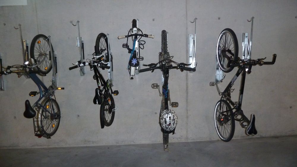 supports muraux à vélo avec bras élévateur (Velo-Mat-Solo) (Neu