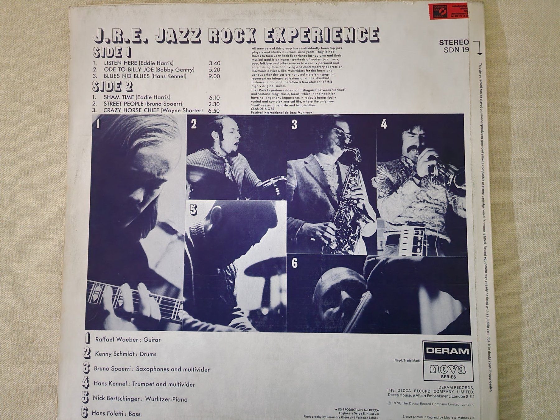 Dischi in vinile: Jazz Rock Experience LP – J.R.E. – Usato da Root venduto da atelier22 1