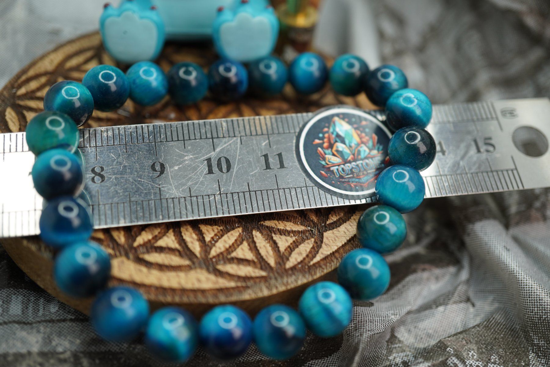 Minerali & Pietre curative: Tigerauge Blau  8mm    Armband      elastisches   Ab 1.- – Nuovo e nell'imballaggio originale da Eschenbach SG venduto da topstone 2