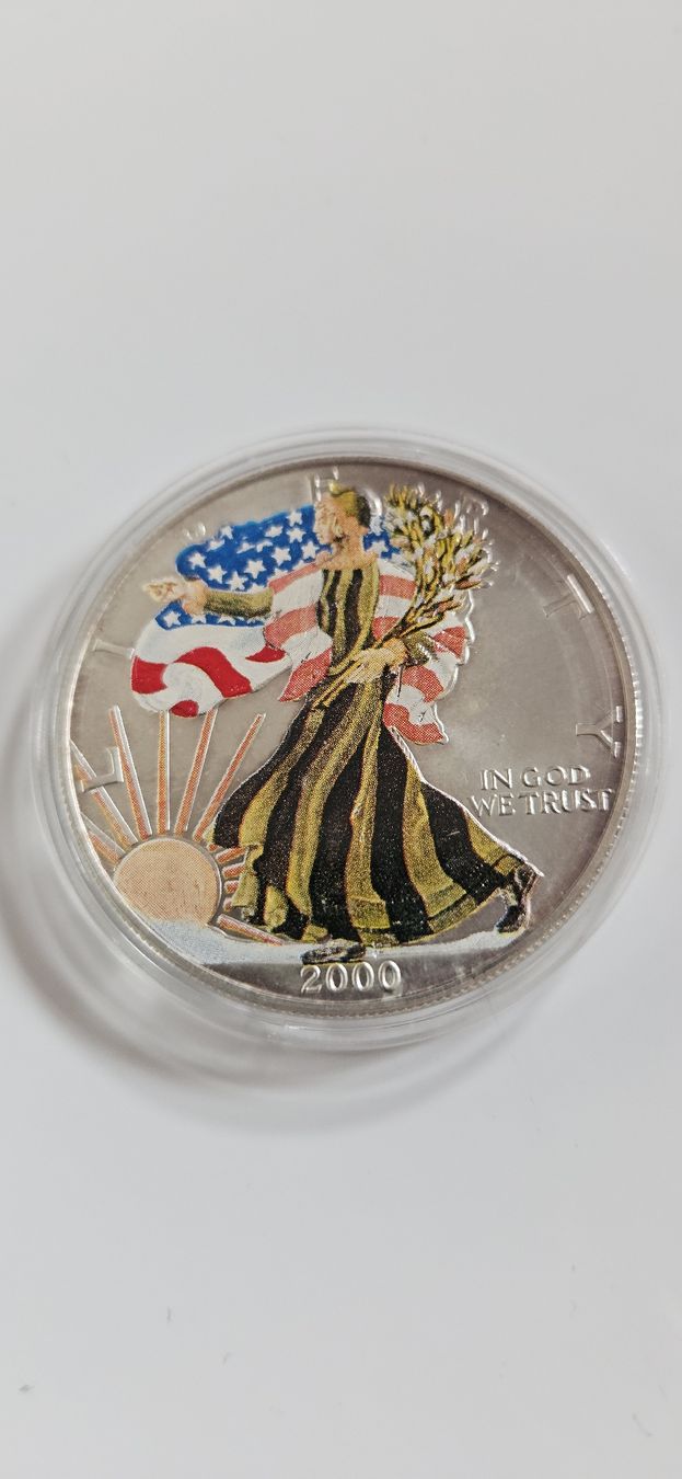 Tutti le monete: 1 Unze Silber American Eagle Herbst 2000 Stempelglanz – Nuovo e nell'imballaggio originale da Nürensdorf venduto da salibeer