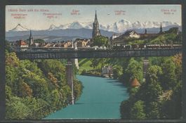 Carte P de 1921 ( Bern und die Alpen )