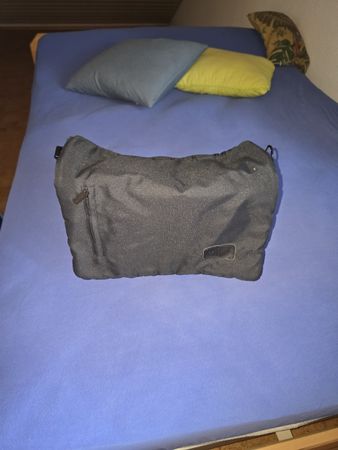 ABC Wickeltasche Umhängetasche schwarz mit Reissverschl