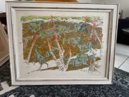 Alois Carigiet (1902-1985) Lithographie Handsigniert - K.P.