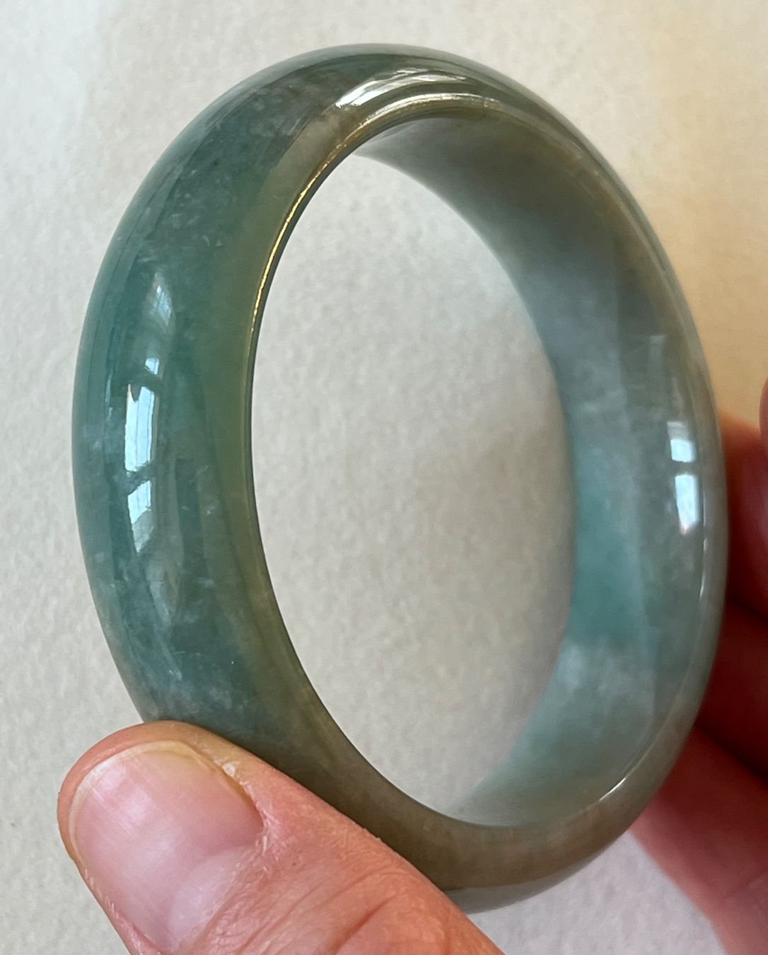 Bracciali & Braccialetti: Armreif Jadeite-Jade 58.4 mm Typ A – Nuovo (secondo la descrizione) da Bern venduto da Steinfieber 4