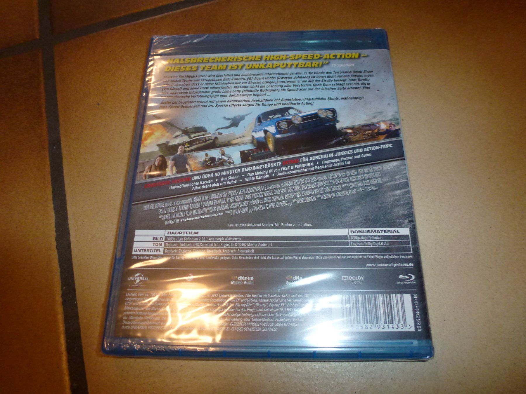 Alle DVDs: Fast & Furious 6 BLU-RAY NEU – Neu und originalverpackt aus Olten von Disc-Verkauf 1
