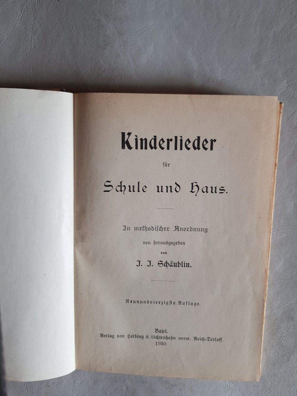 Libri: Buch: Kinderlieder von J.J. Schäublin 1930 – Usato da Walterswil BE venduto da Lonitti 1