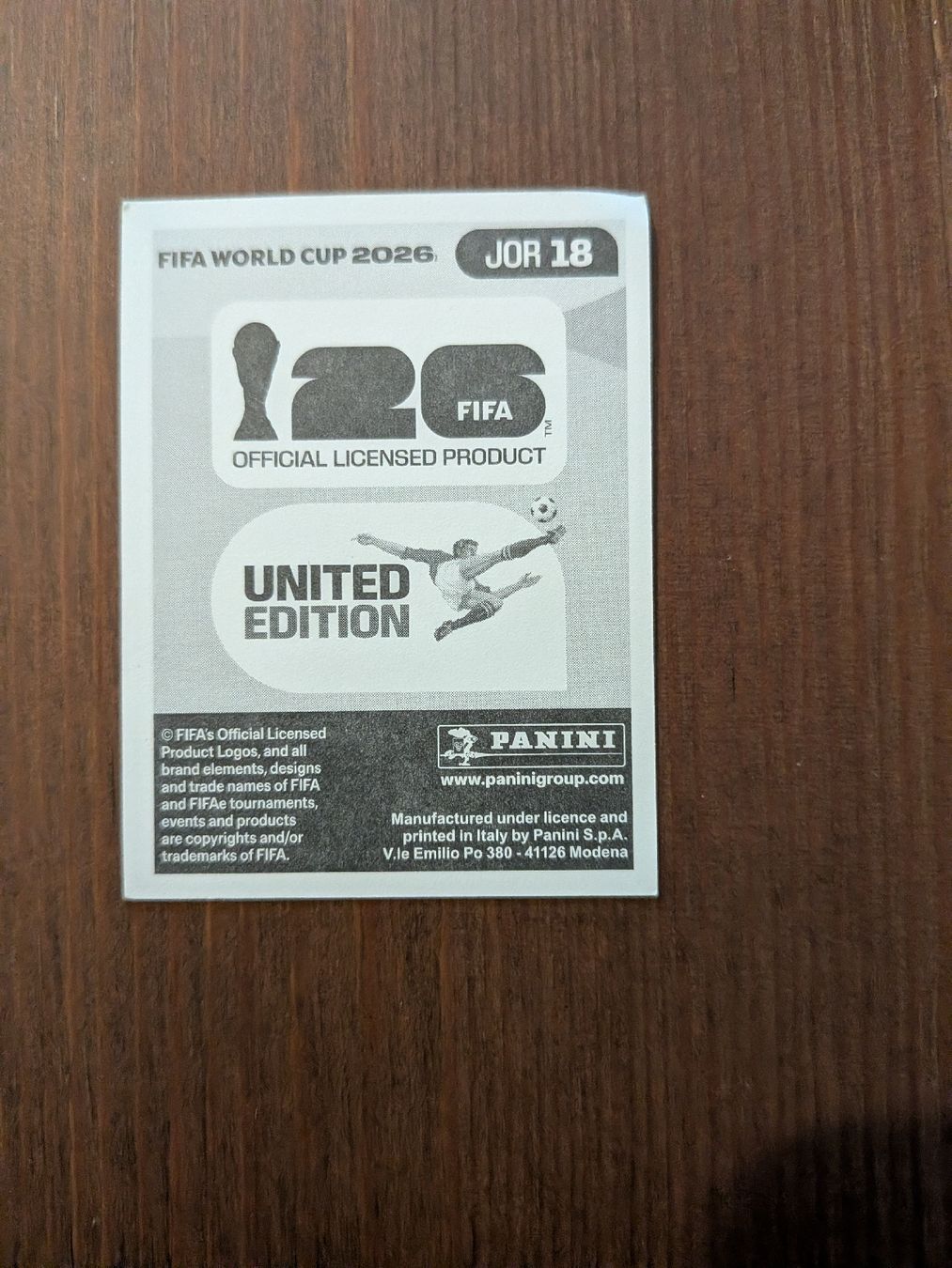 Panini Carte collezionabili: Panini Bild JOR 18 – Usato da Eschenbach SG venduto da SanFranciscoCalifornia 1