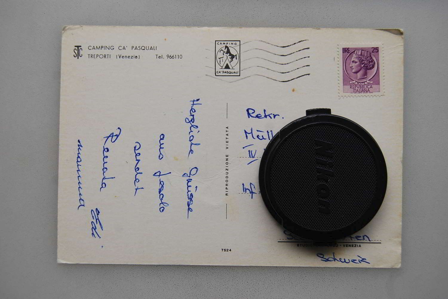 Cartes postales: AK Camping ca' Pasquali Treporti – D'occasion à Rüfenacht BE par Toro06 1