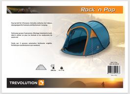 Trevolution Rock'n Pop 2 Personen Wurfzelt