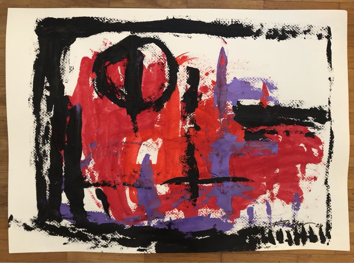 Tableaux: Abstraktes Gemälde 50/70cm – Neuf avec emballage d'origine à Frauenkappelen par MissCadillac 1