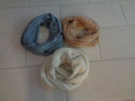3x Schlauchschal Loop Schal