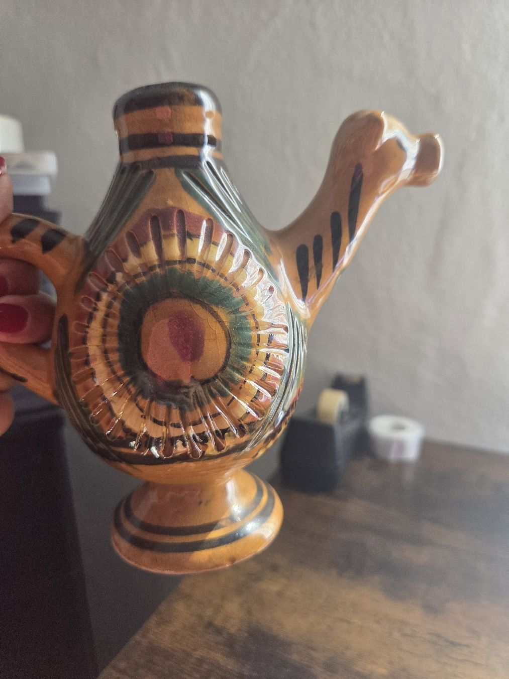 Statuette: Keramik Kanne Kamel Form bemalt braun gebraucht – Usato da Winterthur venduto da Maricels_Boutique 4