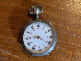 Montre Uhr gousset argent femme Art Nouveau Jungendstil