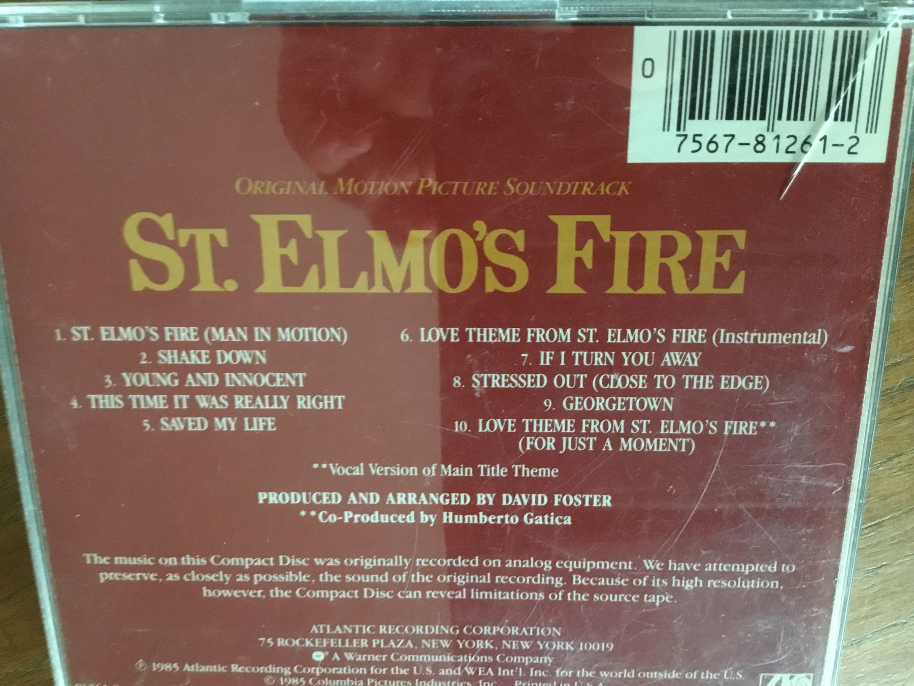 CDs: St. Elmo's Fire - Original Soundtrack – Gebraucht aus Thierachern von sweden08 1