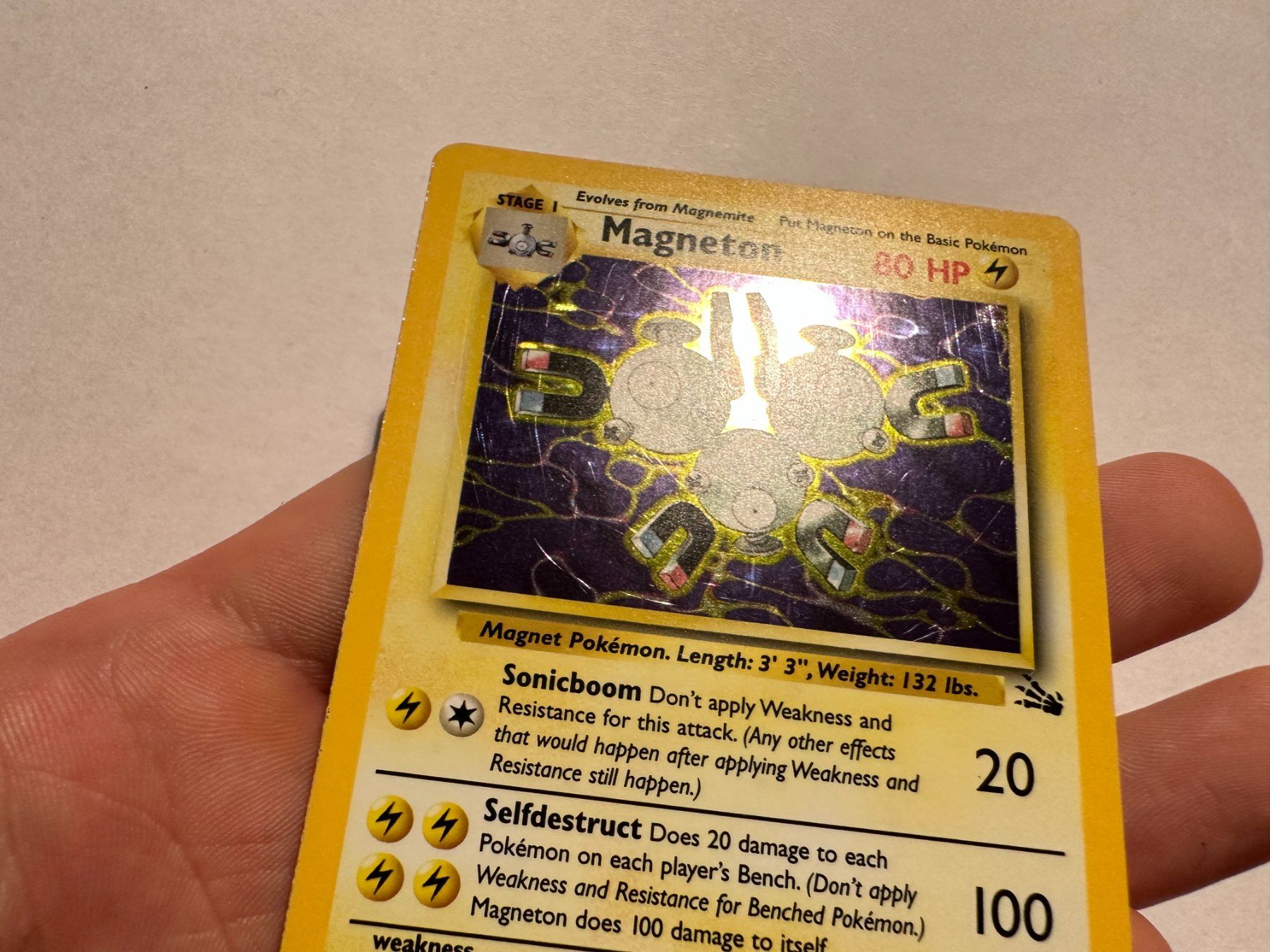 Pokémon Carte collezionabili: Magneton holo Fossil EN – Usato da Hagendorn venduto da Pokecollectorch 2