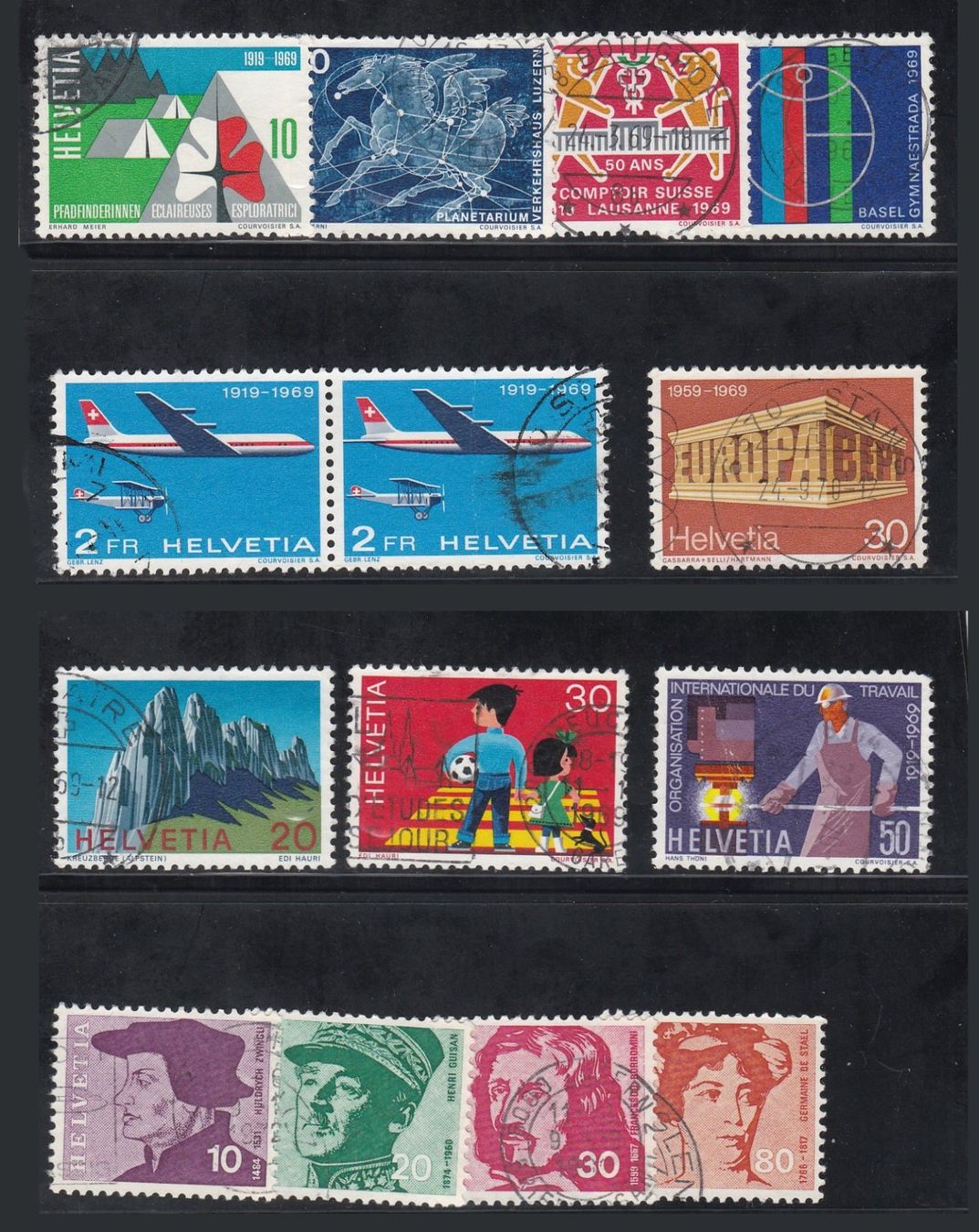 Tutti i francobolli: Timbres suisses 1969 – Usato da Dizy venduto da all_9l2s