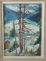 HANS AFFELTRANGER - Gemälde - DAVOSER LANDSCHAFT 1953