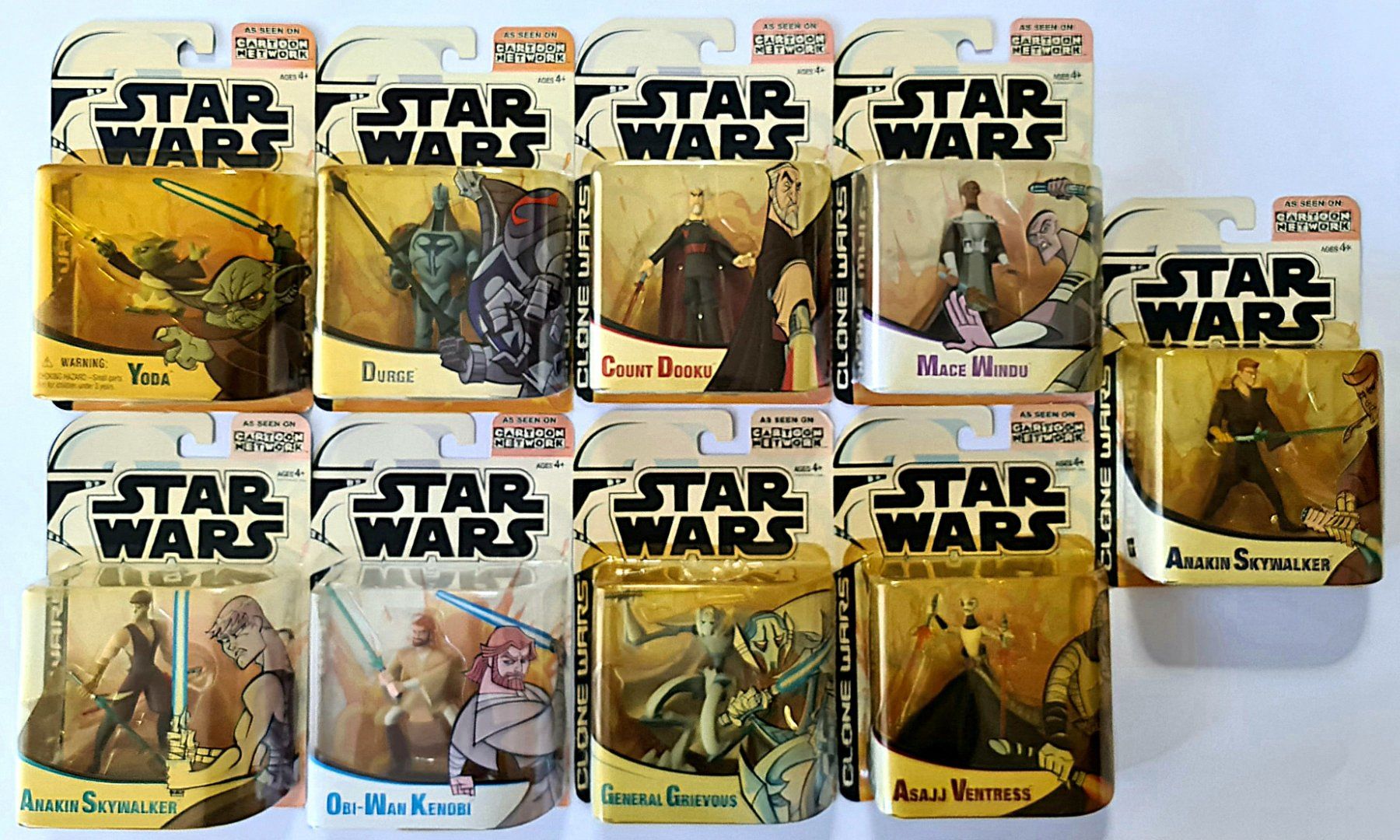 Star Wars Statuette: Star Wars Clone Wars Action Figuren, Originalverpackt! – Usato da Duggingen venduto da nad_6yzh