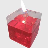 Öllampe Glas I Glas-Öllampe quadratisch 10 x 10 cm NEU