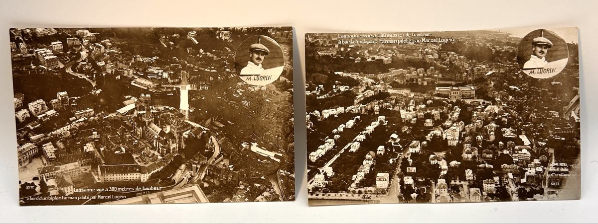 Cartoline postali: Carte postale aviation suisse Lugrin – Usato da Neuchâtel venduto da CurieuxCabinet