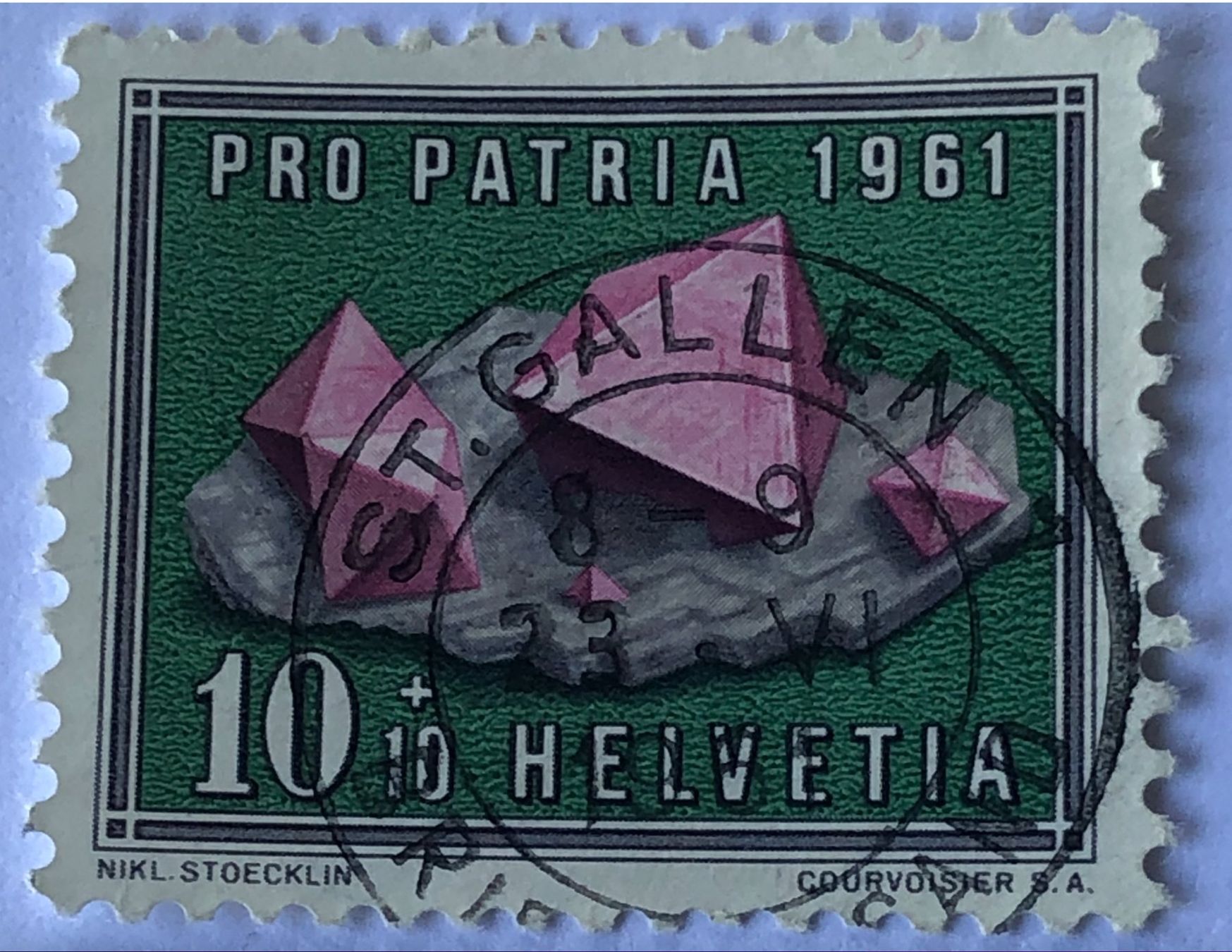 Tutti i francobolli: Nr. B 104  mit Stempel St.Gallen – Usato da Aarau venduto da Billa007