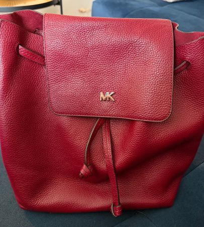Michael Kors Rucksack Leder rot guter Zustand 26x30cm