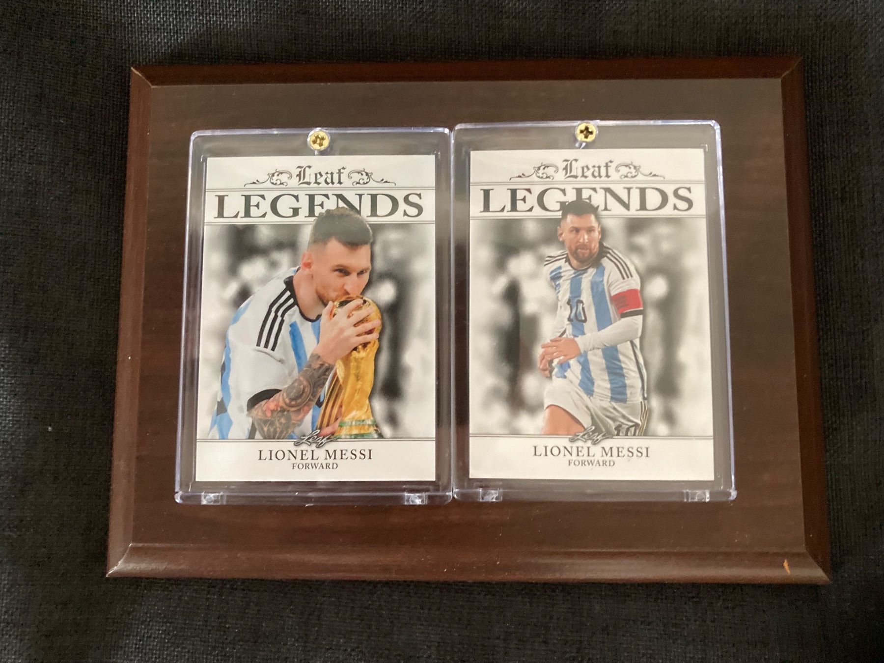 Sammelbilder & Trading cards: Lionel Messi Argentinien Leaf Legends Plakette – Neu und originalverpackt aus Reinach BL von RetroGamesSportsMore