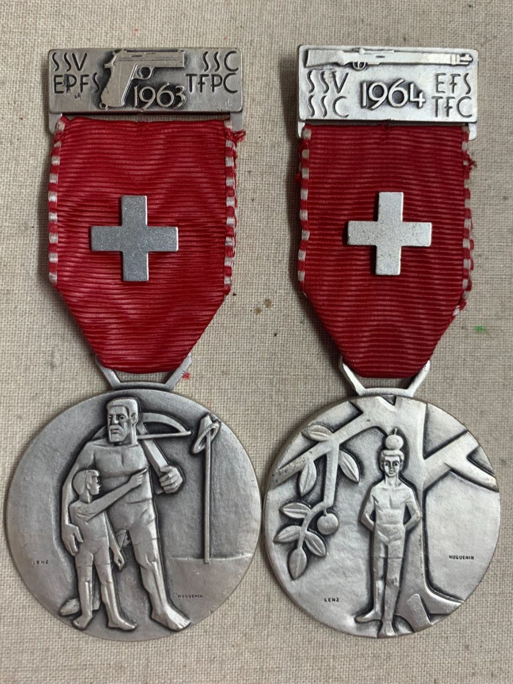 Medaillen: Medaglie di tiro - 1963 - 1964 – Gebraucht aus Sorengo von 74in