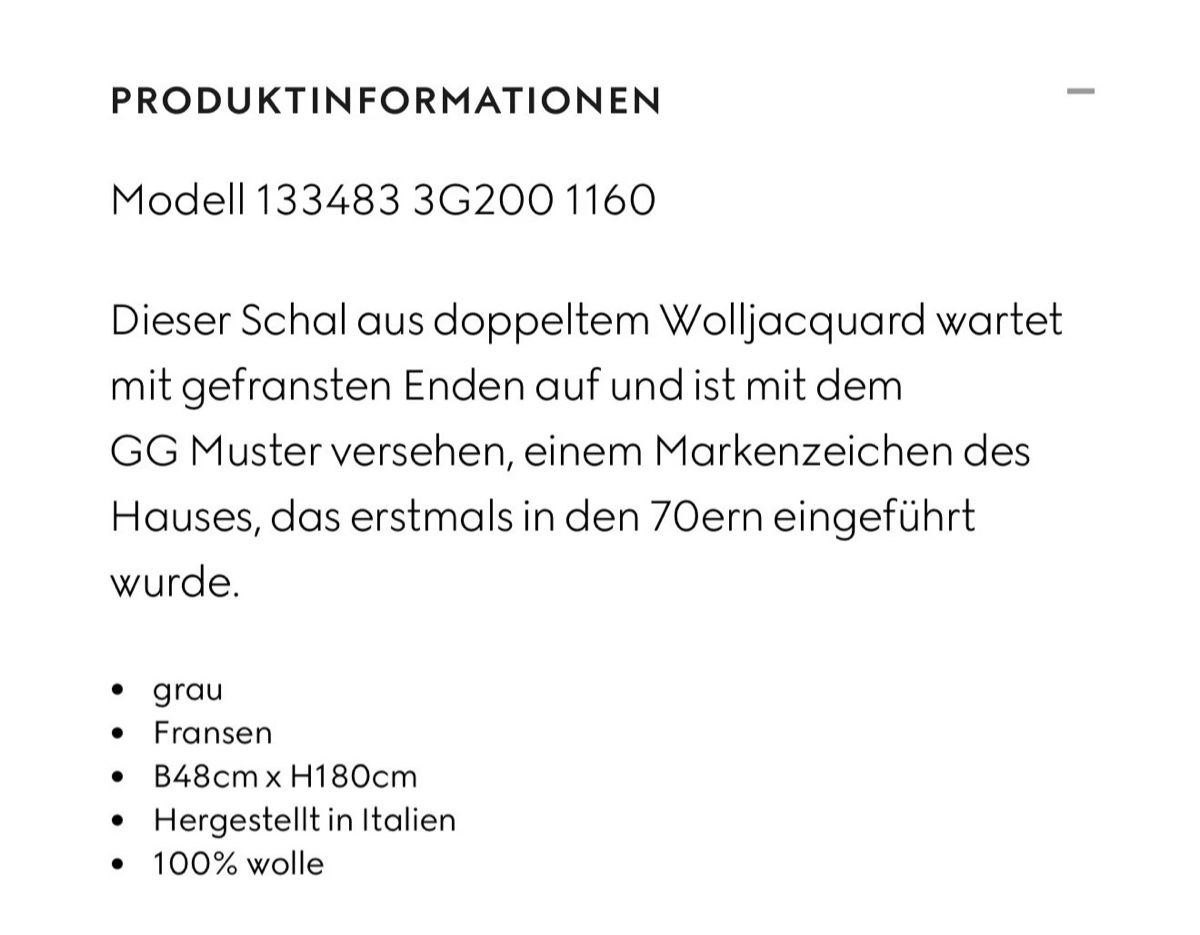 Gucci Foulard & Sciarpe: Gucci Schal (mit Verpackung) – Nuovo (secondo la descrizione) da Burgdorf venduto da arn_z8d7 4