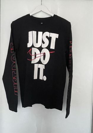 NIKE LANGARMSHIRT / PULLOVER - SCHWARZ - GRÖSSE M