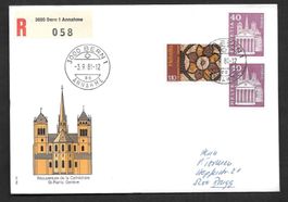 R-FDC 659 Kathedrale St. Pierre Genf ET Bern 3.9.1981