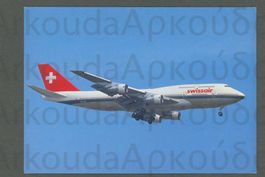 AK color Boeing 747-357M, Swissair,HB- IGD,Jumbo BS ≈ 1985