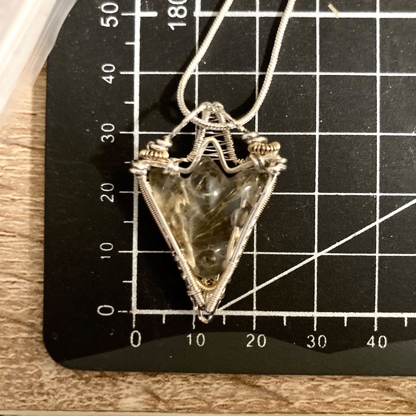 Catenine: Silberanhänger Rutilquarz Drachen Cabochon – Nuovo (secondo la descrizione) da Solothurn venduto da Kiki_Di 7