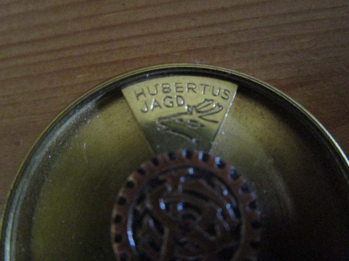 Basler Placchette & Badge: ACS Plakette Sektion Basel Hubertus Jagd 1955 – Usato da Arlesheim venduto da Prohof 1