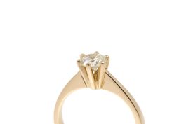Brillant Solitär Ring ca. 0.80ct 18K Gelbgold *S4510