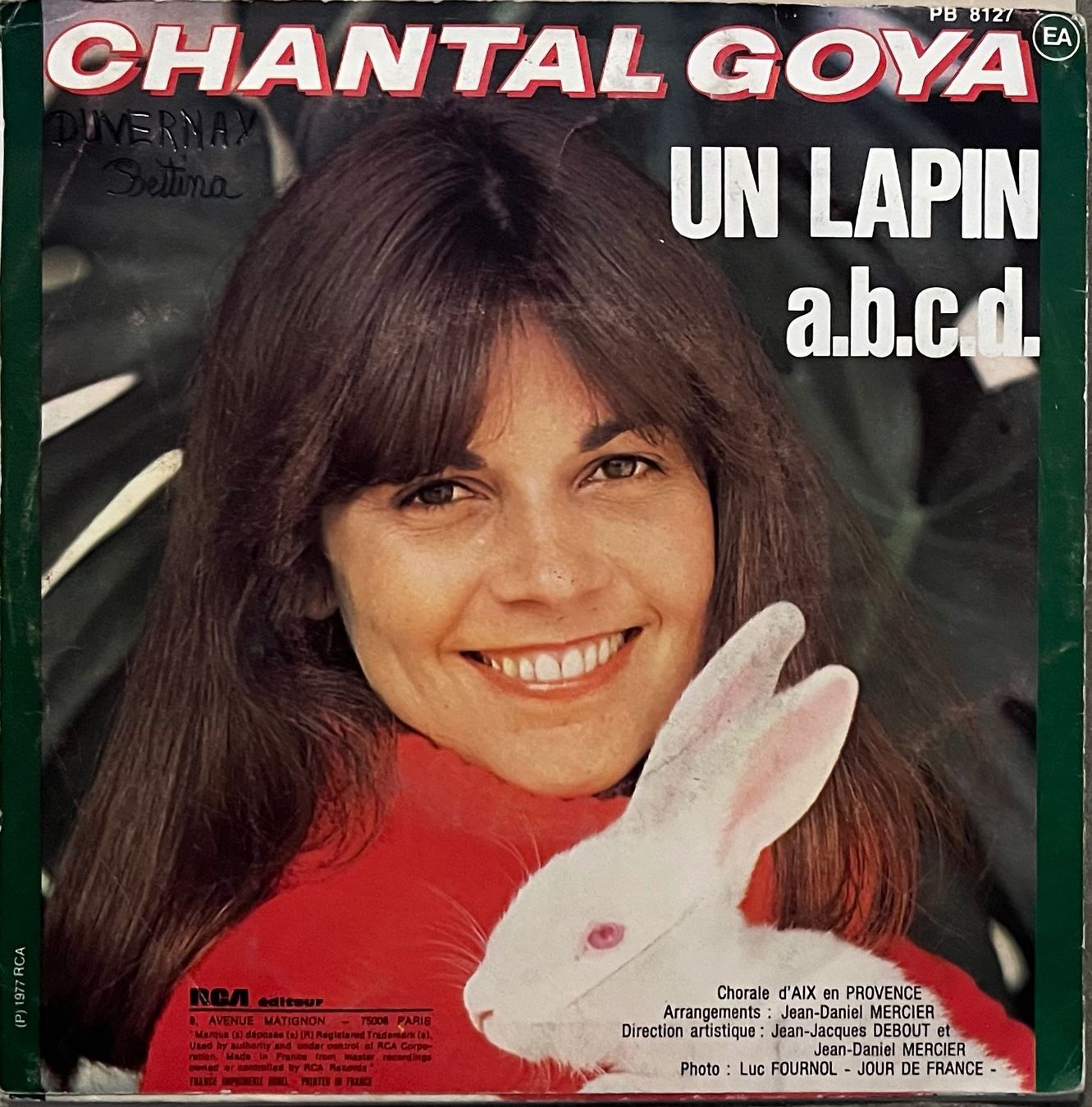 Dischi in vinile: CHANTAL GOYA - UN LAPIN / A.B.C.D. – Usato da Bussigny venduto da vinyl-pas-cher 1