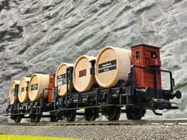 Märklin 46742 Set _ Fasswagen Gerberei mit Bremserhaus _ H0