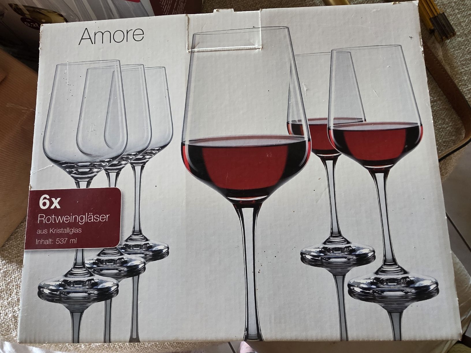 Gläser: 6x Red Wine Glasses Amore new condition  – Neu und originalverpackt aus Hinwil von Ehretstock8 2